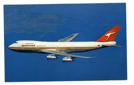 QANTAS Airlines Boeing 747B in Flight  Postcard - £8.73 GBP