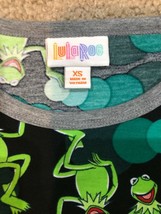 Lularoe LLR Kermit Randy Black Background Size XS New With Tags Kermit The Frog - £18.47 GBP