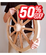 Wood wheel | wagon wheel | wood chandelier | garden decor | garden | -50... - $35.97+