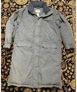 LL BEAN Winter Full Length Coat Goose Down Goretex Men&#39;s Large Army Green - $127.00 CAD