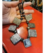 Berber Necklace,Berber Silver Kitab Hirz,Moroccan Jewelry,Old Berber amulet,Old  - $315.00