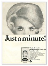 Wella Gentle Care Hair Conditioner Just a Minute Vintage 1968 Print Maga... - £7.75 GBP