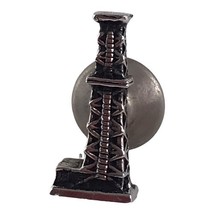 Vintage Swank Oil Derrick Well Tie Tack Silver Toned Metal Mid Century F... - $7.57