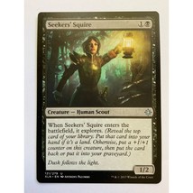 MTG Seekers&#39; Squire Magic The Gathering Creature Human Scout Card Black Ixalan - £6.05 GBP