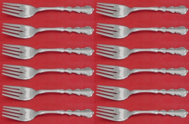 Angelique by International Sterling Silver Salad Fork Set 12 pieces 6 5/8" - £532.36 GBP