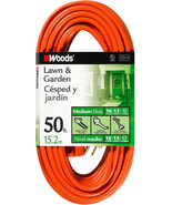 50 foot Orange Extension Cord 16/3 Lawn Garden 3 Prong 13 amp Woods 0268 - $51.68 CAD