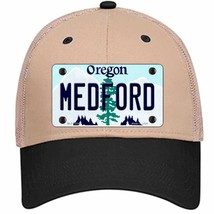 Medford Oregon Novelty Khaki Mesh License Plate Hat - £22.81 GBP