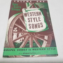 Western Style Songs Volume One Solos Duets Groups Singspiration - $11.98