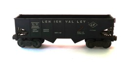 Vtg Lionel 6456 O Gauge Lehigh Valley LV 25000 Black 2 Bay Hopper Car BU... - $14.99