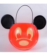 Disney Mickey Mouse Trick or Treat Pumpkin Halloween Candy Bucket Pail (B) - £16.73 GBP