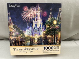 Disney World Thomas Kinkade Main Street U.S.A. Fireworks 27&quot;x20&quot; 1000 Pc... - $34.90