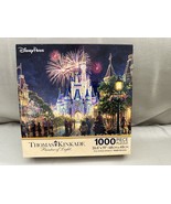 Disney World Thomas Kinkade Main Street U.S.A. Fireworks 27&quot;x20&quot; 1000 Pc... - £27.57 GBP