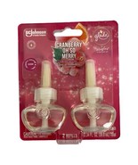 2 Glade PlugIns Scented Oil Refills Cranberry and Notes of Champagne Lim... - £6.91 GBP