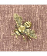 Brass Bee Figurine, Miniature, Desktop Ornament, Home Decoration, Craft - $18.00
