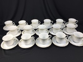 (16) Coffee Cups Saucers Vintage Fine China of Japan Natalie 3904 Made i... - £102.22 GBP
