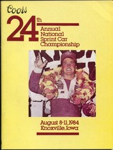 Knoxville Speedway Sprint Car Nationals Race Program 8/1984-24th Annual-VF - £53.43 GBP