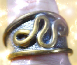 HAUNTED ANTIQUE RING OUROBOROS CROWN RING UNSHAKABLE ASCENT HIGHEST LIGHT MAGICK image 2