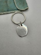 Vintage Tiffany &amp; Co. Sterling Silver Apple Key Chain w/ Pouch - £120.17 GBP