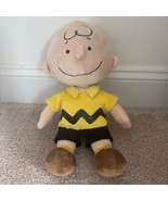 Charlie Brown Plush Doll 14” Kohls Cares Yellow Shirt  Soft Stuffed Toy ... - $12.99