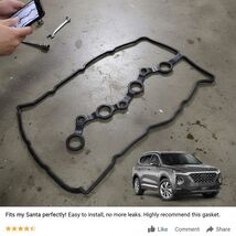 22441-2GGB0 Engine Valve Cover Gasket for 2015-2020 Hyundai Sonata Santa... - $18.59 CAD