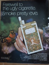Vintage Fair Well To Ugly Cigarette Smoke Pretty Eve Print Magazine Adve... - $4.99
