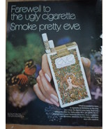 Vintage Fair Well To Ugly Cigarette Smoke Pretty Eve Print Magazine Adve... - $6.82 CAD