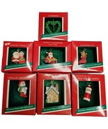 Lot of 7 Hallmark Christmas Ornament Lovebird, Strollin Snowman Stocking... - $363.98 MXN