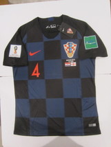 Ivan Perisic Croatia 2018 World Cup Semi-Final Stadium Black Away Soccer Jersey - £71.18 GBP