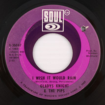 Gladys Knight &amp; The Pips – I Wish It Would Rain/ It&#39;s Summer - 45 rpm 7&quot; Single - £6.64 GBP