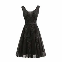 Kivary Short Knee Length V Neck Tulle Corset Homecoming Prom Evening Dre... - $65.33