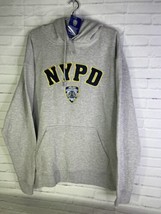 New York City Police Department NYPD Licensed Hoodie Sweatshirt Gray Men... - £29.87 GBP