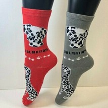 2 PAIRS Foozys Women&#39;s Socks DALMATIAN, Canine Collection, Dog Print, NEW - £7.16 GBP