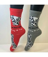 2 PAIRS Foozys Women&#39;s Socks DALMATIAN, Canine Collection, Dog Print, NEW - $170.87 MXN