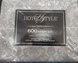 Hotel Style Luxury 4-Piece 600 Thread Count Gray Paisley Cotton Sheet Se... - £41.25 GBP