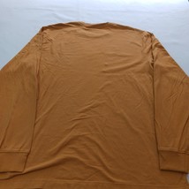 George Crewneck Men's Long Sleeve Yellow Cotton T-Shirt Size L (42-44) image 2