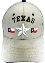 beige TEXAS star with 2 state flags hook &amp; loop adjustable hat by Lone Star - $179.46 MXN