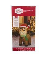 Highlander Cow 3.5 ft Airblown Yard Inflatable Holiday Time Christmas Li... - $48.79 CAD