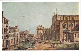 View of Venice Italy Canaletto Painting National Gallery of Art Postcard - £3.98 GBP