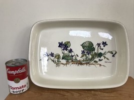 Vtg Villeroy Boch Vilbofour Botanica Viola Odorata Porcelain Casserole D... - $79.99