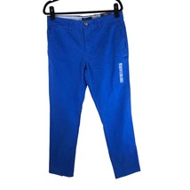 Tommy Hilfiger Mens Pants Skinny ThFlex Slim Fit Mid Rise Solid Blue 32X32 - £22.65 GBP
