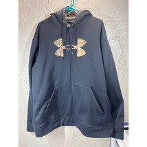 Under Armour Loose Camo Black Pullover Hoodie Mens Size Large - $512.19 MXN