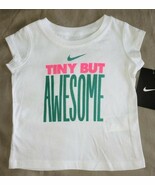 Nike Girls The Nike Tee T-Shirt White Size 12M 12 Months Tiny But Awesome - €6,89 EUR