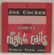 JOE COCKER - VINTAGE ORIGINAL CLOTH CONCERT TOUR BACKSTAGE PASS ***LAST ... - £7.86 GBP