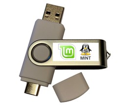 Linux Mint Cinnamon OS Install Live USB-C Drive - Just Like Windows, but... - £14.93 GBP