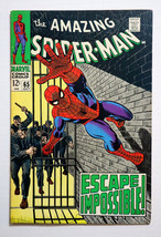 1968 Amazing Spider-Man 65, Marvel Comics 10/68: Romita Silver Age 12-cent cover - £87.02 GBP