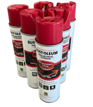 Lot of 6 Rust-Oleum Brand 350987B Safety Red Precision Line Marking Spra... - $699.59 MXN