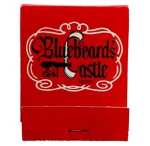 Bluebeard&#39;s Castle Hotel Vintage Matchbook Cannon Pirate Theme Full Unused E34m3 - £11.70 GBP