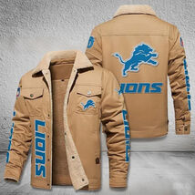 men's youth boy winter cotton clothes beige LIONS  Rugby Salute team uni... - $88.00