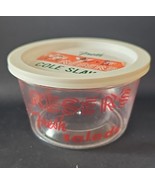 Vintage 1970s Resers Fine Foods Cole Slaw 14oz Container Clear Crystal P... - £24.88 GBP