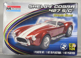 Monogram 85-4011 Shelby Cobra 427 S/C Dream Rides 1:24 Scale Plastic Kit Open - £14.86 GBP